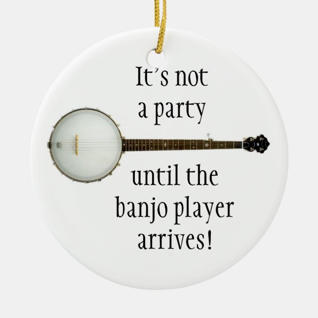 Ornamento del navidad del BANJO (Frente)