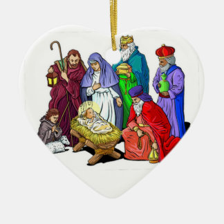 ornamento del navidad del bebé de la escena de la