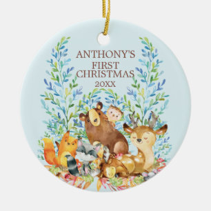 Ornamento del navidad del bebé de los animales del