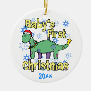 Ornamento del navidad del bebé del Apatosaurus