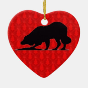 Ornamento del navidad del border collie