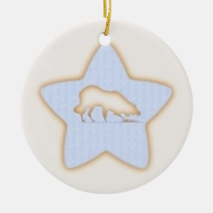 Ornamento del navidad del border collie