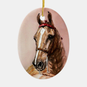 Ornamento del navidad del caballo de Saddlebred