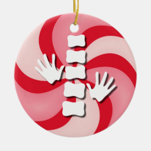 Ornamento del navidad del caramelo de la