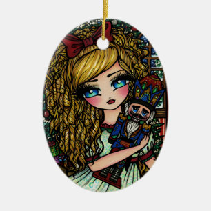 Ornamento del navidad del chica del ballet del