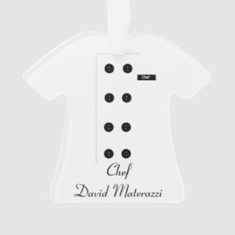 Ornamento del navidad del cocinero