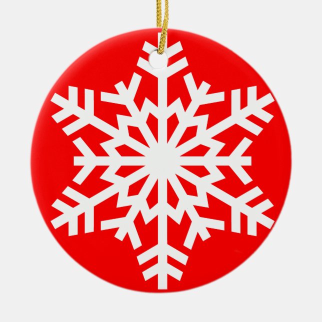 Ornamento del navidad del copo de nieve (Frente)
