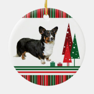Ornamento del navidad del Corgi