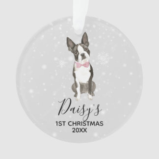 Ornamento del navidad del día de fiesta del perro