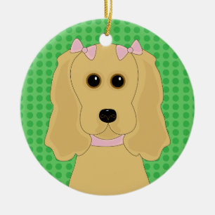 Ornamento del navidad del diseño del perro de