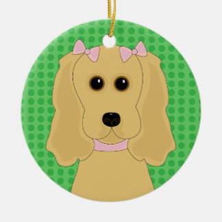 Ornamento del navidad del diseño del perro de