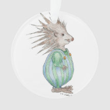 Ornamento del navidad del erizo de Henry