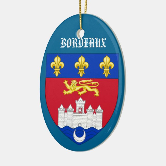 Ornamento del navidad del escudo de Francia de (Izquierda)