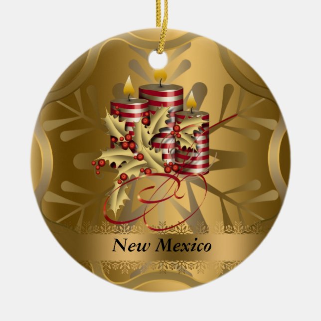 Ornamento del navidad del estado de New México (Frente)