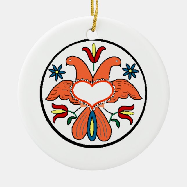 Ornamento del navidad del estilo de Amish (Frente)