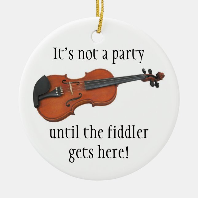 Ornamento del navidad del FIDDLER (Frente)