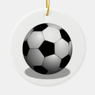 Ornamento del navidad del fútbol
