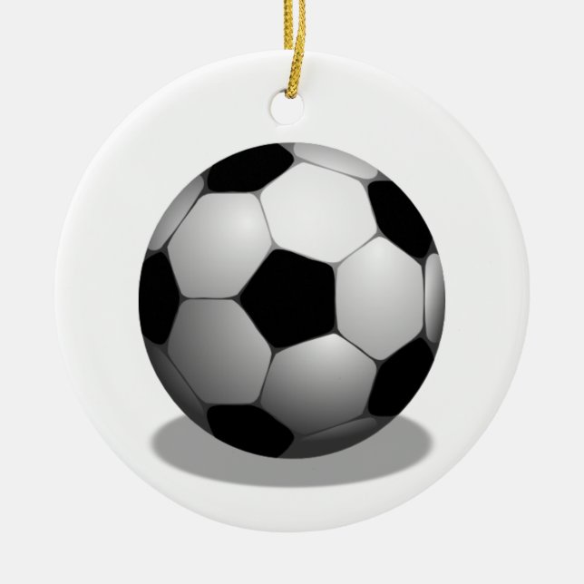 Ornamento del navidad del fútbol (Frente)