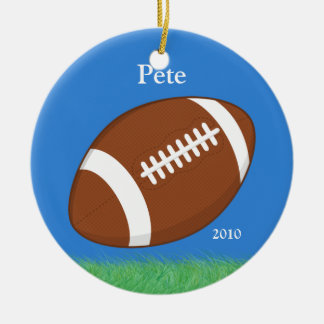 Ornamento del navidad del fútbol