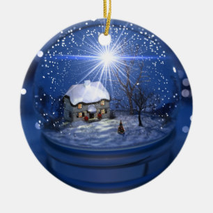 Ornamento del navidad del globo de la luz de las
