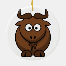 Ornamento del navidad del Gnu (Wildebeest)