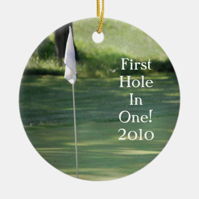 Ornamento del navidad del golf (Frente)