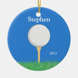 Ornamento del navidad del golf