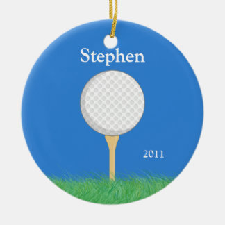 Ornamento del navidad del golf
