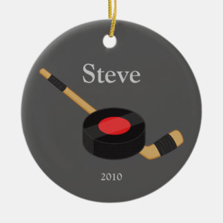 Ornamento del navidad del hockey