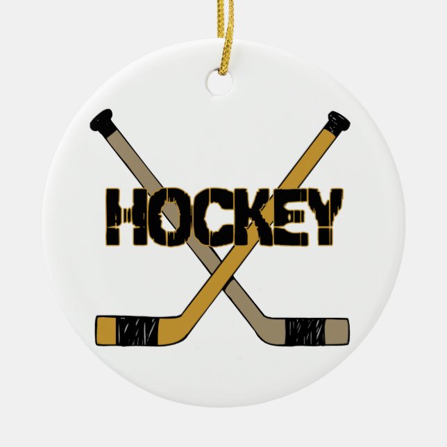 ORNAMENTO DEL NAVIDAD DEL HOCKEY (Frente)
