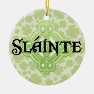Ornamento del navidad del irlandés Slainte