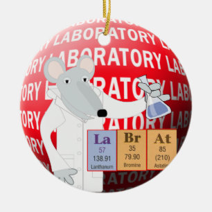 ORNAMENTO DEL NAVIDAD DEL LABORATORIO DE LA