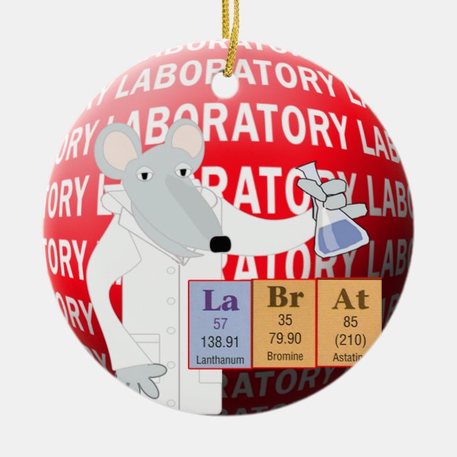 ORNAMENTO DEL NAVIDAD DEL LABORATORIO DE LA (Frente)