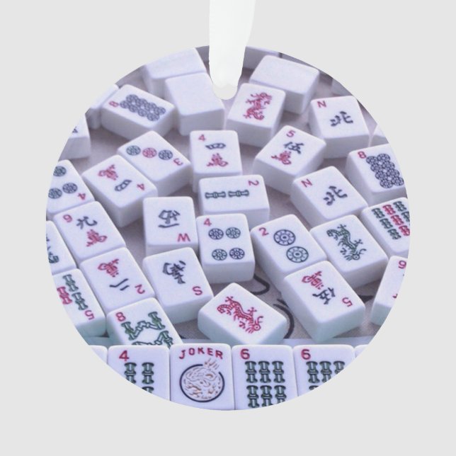 Ornamento del navidad del Mah Jong (Anverso)