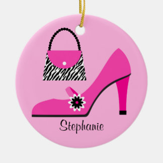 Ornamento del navidad del monedero y del zapato