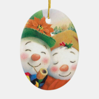 ornamento del navidad del muñeco de nieve del