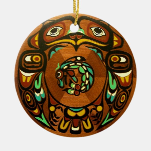 Ornamento del navidad del nativo americano (Frente)
