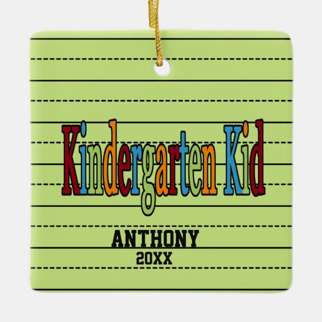 Ornamento del navidad del niño de la guardería (Anverso)