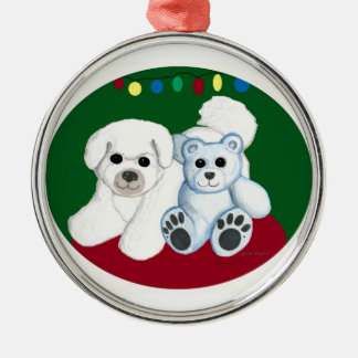 Ornamento del navidad del oso del perro n de
