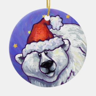 Ornamento del navidad del oso polar