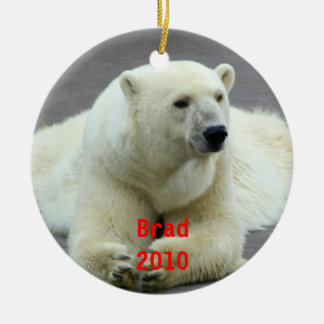 Ornamento del navidad del oso polar