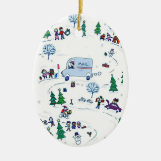 ornamento del navidad del país de las maravillas