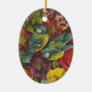 Ornamento del navidad del pájaro del Victorian
