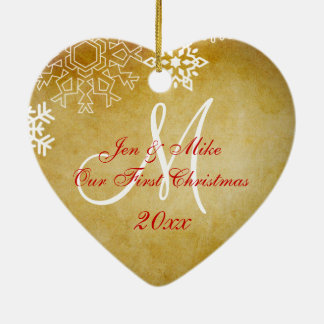 Ornamento del navidad del par del vintage primer