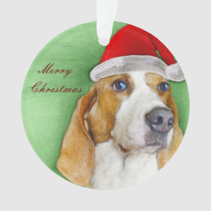 Ornamento del navidad del perro de afloramiento