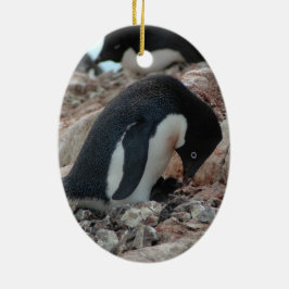 Ornamento del navidad del pingüino de Adelie