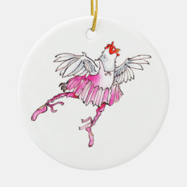 Ornamento del navidad del pollo del ballet