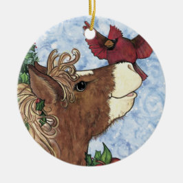 ornamento del navidad del potro del Acebo-día