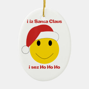 Ornamento del navidad del sez de Santa ho ho ho