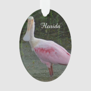 Ornamento del navidad del Spoonbill rosado de la